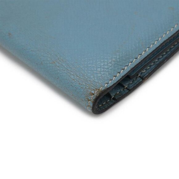 Hermès Béarn Blue Leather Wallet  (Pre-Owned) - Picture 3 of 10